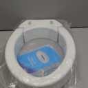 Carex Elongated Hinged Toilet Seat Riser, Adds 3.5 Inches of Height to Toilet, 300 Pound Weight Capacity, Raised Toilet Seat