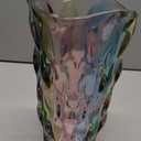 Unbreakable Flower Glass Vase 3.5lb 9.5inch Sparkle vase Bohemian Style, for Centerpieces,Kitchen,Office, Living Room,Wedding,Perfect Home Decor Glass Vase (Sparkle Color)