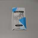 NITITOP Compatible with iPhone 11 Pro Max Case Mirror Cute Silk Ribbon Bow Knot Pattern for Girls Women Bowknot Ultra Slim with Bumper Protector Soft TPU Silver Protective Cover - White