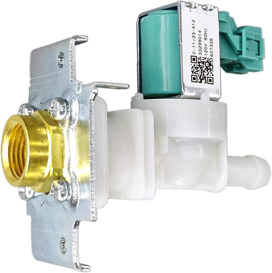 607335 Dishwasher Water Inlet Valve - 00607335 Dishwasher Water Valve Replacement Parts 1386463 AP4070550 AH3477055 PS3477055 PS8726680, 0.75 inches