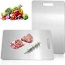 Katuchef Titanium Cutting Board,2026 New 100% Pure Titanium Cutting Boards for Kitchen,Titan Cut Pro Non toxic Doubld-Side Durable Chopping Boards, Easy to Clean and Store(2PC-L:15.35 * 11.02)