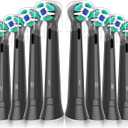 Replacement Heads Compatible with Oral B iO Electric Toothbrush, Soft Toothbrush Heads Fit for Oral-B iO 2/3/4/5/6/7/8/9/10 Series with Covers, Black 8pcs
