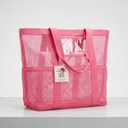 FF05 Large Mesh Beach Tote Pink