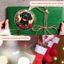 2 x TUMSHANIP Black Lab Ornament - Black Labrador Christmas Ornaments - Dog Gifts for Women Men, Dog Lovers Gifts - Dogs Ornaments 2025 - Acrylic Christmas Ornament 2025