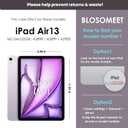 2 x BLOSOMEET Kitchen Magnetic Case for iPad Air 13 Inch M4 2025 & M3 2025 & M2 2024, Kitchen Fridge Mount Shell w/Grease-Resistant & Easy-Clean & Splash-Proof, Multi-Angle Stand, Strong Magnet, Purple