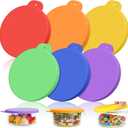 Teenyyou 6 Pcs 4 Cups Silicone Replacement Lids Compatible with Pyrex 7201-PC Glass Bowls Silicone Lids for Food Storage, Food Cover, Dishwasher Freezer Microwave Safe (Containers NOT Included)