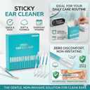 Sticky Ear Cleaning Stick, Reusable Ear Cleaning Tools with Soft Rubber Head, Gentle Adhesive Ear Pick for Ear Wax Cleaning, Home Personal Care Hygiene Kit (3 Boxes/72 Pcs)