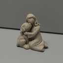 Love My Dog Figurines Statues, Angel Friendship Remembrance Gifts, Sculpted Hand-Painted Figures for Dog Lovers (Granitic)