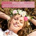 Artificial Flower Heads (2 Inch, Champagne) 50 PCS - Delphinium Silk Fake Flowers & Faux Floral Bulk, Apply to DIY Crafts/Wedding/Party/Decor/Home