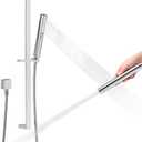 UCLIMAA Handheld Shower Head with Slide Bar Combo, 27.5-Inch Adjustable Height Slide Bar, High Perssure Handheld Shower Head with 6.6ft Extra Long Hose, Brass Wall Supply Elbow, Chrome - Amazon.com