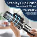 5-in-1 Long Handle Electric Water Bottle Brush, Straw Cleaner Brushes with Removable Brush Head, Water Bottle Brush, Bottle Brush,for Stanley Cups, Baby Bottles, Pacifiers