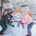 Kids Mittens - Waterproof Warm Winter Gloves for Boys and Girls, Thermal Insulated for Snow Play & Cold Weather (S-(3-5 Years), Green Dinosaur)