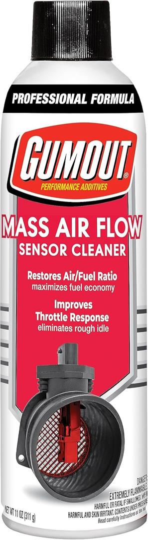 Gumout 540041 Professional Formula Mass Air Flow Sensor Cleaner Spray, 11 oz  Safely Cleans Delicate MAF Sensors to Improve Engine Performance, Restore Power, Reduce Hesitation and Boost Fuel Economy