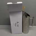 Stainless Steel Water Pitcher 53oz Modern Metal Pitcher with Ice Guard Silver Carafe Drink with Handle or Iced Hot Drink Tea Juice Coffee Beer