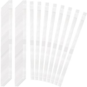 ZEAYEA 100 Pcs Glue Strips with Mesh Backing, 12 mm Hot Melt Adhesive Glue Strips for 80-110 Sheet Capacity, Thermal Binding Strips for Book Glue Binding Repair