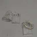 BXROIU 2 x 20LEDs Fairy Lights Battery Operated, Silver Wire 2 Mode Chains String Lights for Bedroom Christmas Party Decoration (Warm White, 6.6)