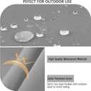 idee-home Outdoor Cushions for Patio Furniture, Waterproof Outdoor Seat Cushion Hampton Bay Deep Seat Replacement Cushions for Garden Size: 26.5 X 26.5 