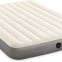 Intex 64103E Dura-Beam Standard Single-High Air Mattress: Fiber-Tech - Queen Size - 10in Bed Height - 600lb Weight Capacity - Pump Sold Separately