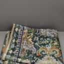 Washable Area Rugs - Perfect for Living Room, Bedroom, Kids Room, Nursery - Stain & Water Resistant Non-Slip, Pet & Child Friendly, Vintage Tribal Area Rugs (Green, 5' x 7') (5' x 7' (Rectangular))