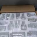 RUCKAE 32 Pack Flower Vase Mini Glass Bud Vases Vintage Small Vases for Centerpiece Table Wedding Decorations Home Decor Party (Transparent)