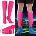 Haysandy Baseball or Softball Sock and Belt Combo Set 3 Football Baseball Socks with Softball Belt for Youth Boys Kids