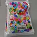5 x Colorful Sewing Buttons, 15mm Round, 2-Hole, 200 Pack, Mixed Colors Flatback Button (Mixed-color-200pcs)