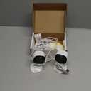 2K Cameras for Home Security-Outdoor/Indoor Camera for Dog/Cat/Pet/Nanny/Baby/Elderly, Color Night Vision, White Light, Siren, 24/7 SD Recordings, Works with Alexa, Plug in (C1-White-2pack-2.4G)