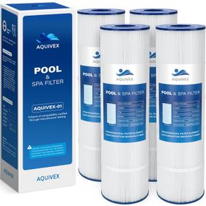 AQUIVEX CCP420 Pool Filter Cartridges 4 Pack, Compatible with Pentair Clean & Clear Plus 420, 178584, 179135, R173576, Pleatco PCC105, PCC105-PAK4, Filbur FC-6470, Unicel C-7471