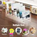 3 x NiHome 2PCS Acrylic Display Stands for Greeting Cards, DIY Crafts, Ziploc Bag Drying, Durable & Stylish Multi-Purpose Racks for Retail or Home Use, Easy to Assemble & Space-Saving Design (Clear)