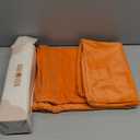 Velvet Throw Pillow Covers Orange Set of 2 20x20 Inch Pillow Covers, Soft Farmhouse Neutral Decorative Pillowcases for Couch Sofa Bed, Home Boho Decor, Modern Cushion Covers