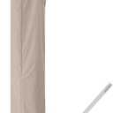 Patio Umbrella Cover for 9ft to 13ft Offset Umbrella, Water Resistant, Curved Cantilever and Straight Pole Parasol Outdoor Umbrellas Cover with Zipper and Rod (Beige)
