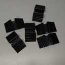 Dog Gate Support Feet, 6 Pack Plastic Triangle Stabilizer for Freestanding Pet Gates, Fence Panel Reinforcement Fittings for Configurable Dog & Baby Gates (Black)