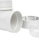 DIY Dryer Vent Connector Kit  Space Saving, Toolless Design with Airtight Seal  STV90 by Ziggurat Products