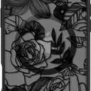 FUNMIKO for iPhone 16 Plus Case Wireless Charging & Military-Grade Protection - Trendy Floral Design for Women Girls, Matte Non-Slip Phone Cover with Shockproof Corners - Floral Sketch