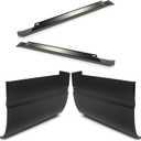 Slip-On Outer Rocker Panel & Cab Corners Kit Compatible with 1988-1998 Chevy Chevrolet GMC C/K 1500 2 Door Extended Cab Electrophoresis Steel 4-Piece Set (You Will get 2 Packages)