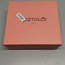 Women's Knee High Suede Boots for Women Wide Calf Square Toe Stiletto Heels Tall Boots Pull On High Heel Long Booties (8, Red)