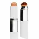 Color Changing Foundation Stick with Built-In Brush, Dewy Finish Cream Foundation Makeup, Easy Blend Medium to Full Coverage Color-Adapting Face Makeup Stick for Natural Everyday Look, 14g