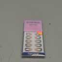 BTArtbox Press On Nails Short - Silver Fizz, Chrome Glitter Almond Press On Nails with Glue and Adhesive Tabs for Women in 16 Sizes - 32 Soft Gel Glue On Nails Kit