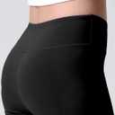 3 Pack Girls Black Athletic Leggings, Printed Ankle Length High Waisted Yoga Pants for Kids Teen