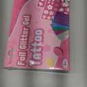 Dreamon Temporary Glitter Tattoo Kit for Kids with 6 Colors No-mess Glitter Gel, 325 Unique Stencils - Adult & Kids Body Art Glitter Make Up Kit - Gifts for Girls Boys Christmas Birthday Summer Party (Large)