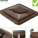 14 Inch RV Roof Vent Cover Replacement Vent Lid Smoked for Camper Trailer Motorhome (Smoked 1-Pack)