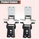 labwork 4PCS Door Hinge Upper Lower Left Right Side Replacement for Bronco F150 F250 F350 1980-1997 E9TZ1522800A E8TZ1522810A