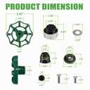 C-144KT-807 Wall Hydrant Complete Service Kit, for C-144 C-244 Series Wall Hydrants, Replace for C-144KT-807 Anti-Siphon Freezeless Faucet Repair Kit
