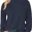 Elesomo Womens Sweatshirts Cotton Crew Neck Casual Long Sleeve Pullover Tops XXL 