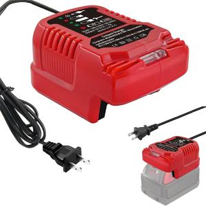 Replacement for Milwaukee Charger, Rapid Chargers for M18 Battery 48-11-1850 48-11-1840 Batteries 3.0A 4.0A 6.0A Chargers, Compact Charger for M18 Charger, Safety Circuit Protection