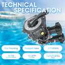 Fexhull SPX0710X32 Multiport Valve Compatible with Hayward Multiport Valves and Sand Filters S200 and S240 Series Pool and Spa Sand Filter, 6 Position