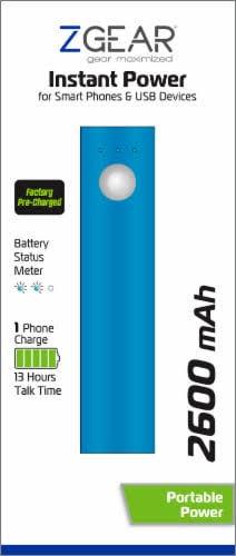 ZGEAR Lightweight and Compact Power Bank with a 2600 mAh capacity