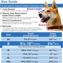 Dog Muzzle for Small Dogs, Bite Proof & Anti Licking - Soft TPR Safety Muzzle with Adjustable Hawk-Beak Design for Walking, Grooming, Vet Visits, Gentle and Breathable
