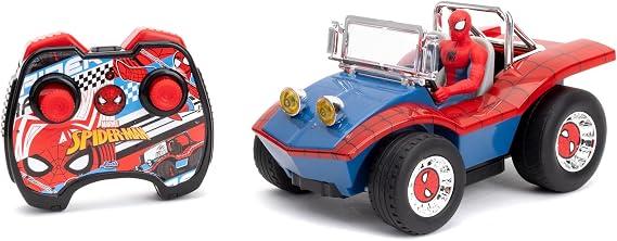 Jada Marvel 1:24 Spider-Man Buggy RC Radio Control Cars, Toys for Kids and Adults
