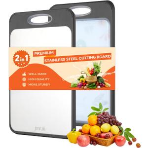 Stainless Steel Cutting Board Time Save Design,Metal Cutting Boards for kitchen,Large Chopping Board for Meat Size 1712,Easy to Clean